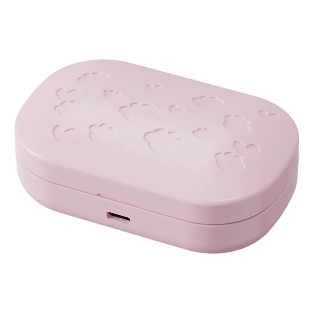 High Frequency Vibration Ultrasonic Beauty Lenses Cleaner LCD Display USB Charging Beauty Lenses Storage Container Portable