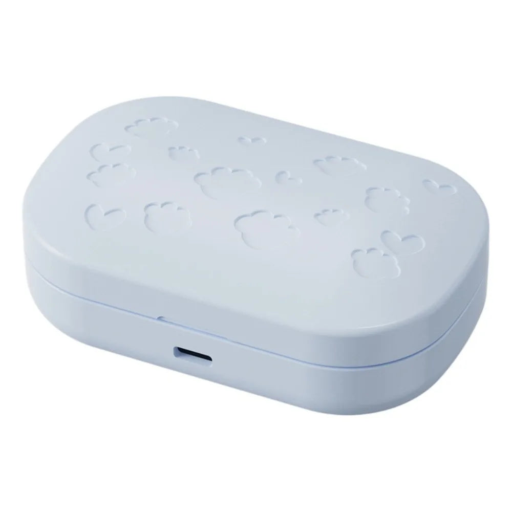 High Frequency Vibration Ultrasonic Beauty Lenses Cleaner LCD Display USB Charging Beauty Lenses Storage Container Portable