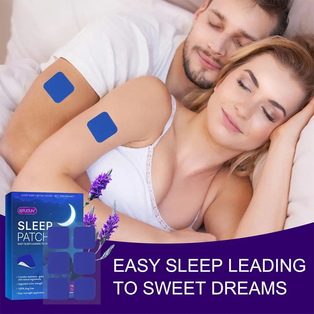60Patches Sleep Patch Natural Sleep Aid Patch for Adults Improve Sleep Cycle Nighttime Body Care
