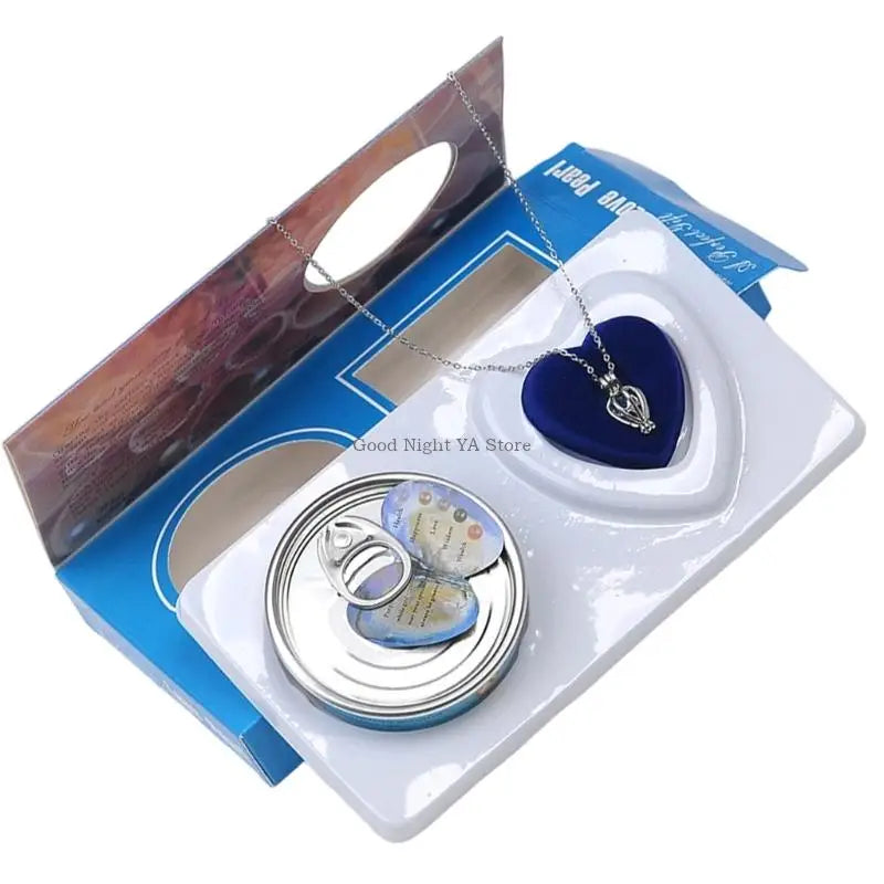 Pack of 1 Novel Opening Experience Necklace with Can Design Pearls Pendant Included
