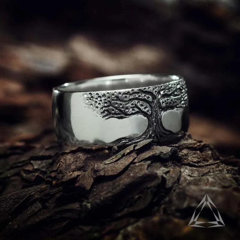 New product hot sale New women's retro simple engraving Tree of Life ring Holiday gift accessories