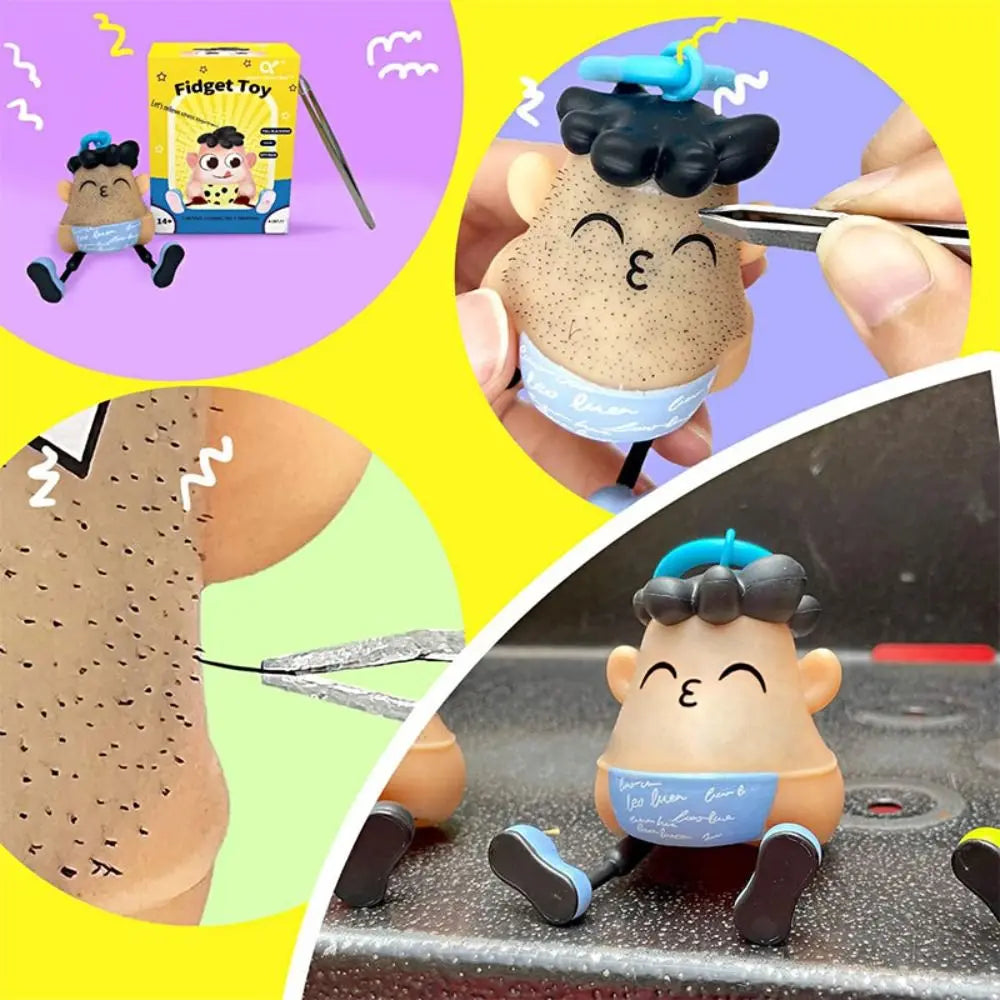 New Pimple Anti Stress Toy Pull Beard Blackhead Toy Twelve Constellations Funy Fidget Toys Polyester Fiber Novelty Plucking Toys