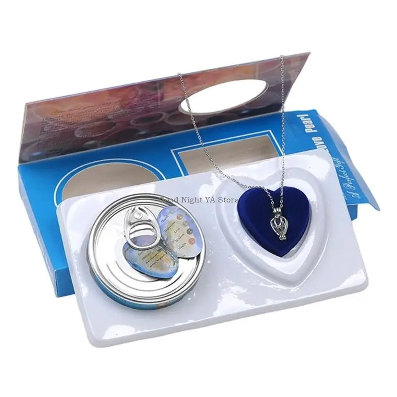 Pack of 1 Novel Opening Experience Necklace with Can Design Pearls Pendant Included