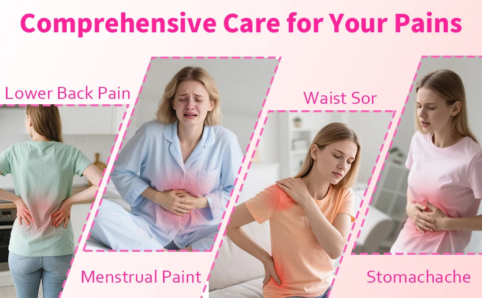 Portable Heated Massage Warming Palace Belt Intelligent Heating Waist Device for Girls Menstrual Period Auntie