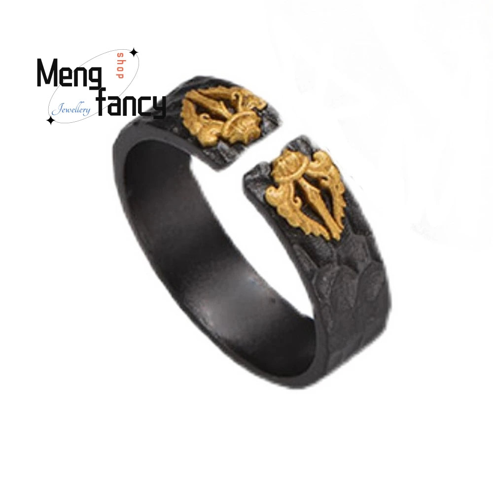 Retro Vajra Ring Couple Ring Accessories, Suitable For Both Men And Women, Adjustable Fashion Jewelry Best Selling Exquisite