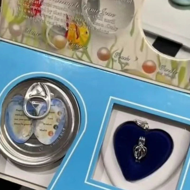 Pack of 1 Novel Opening Experience Necklace with Can Design Pearls Pendant Included