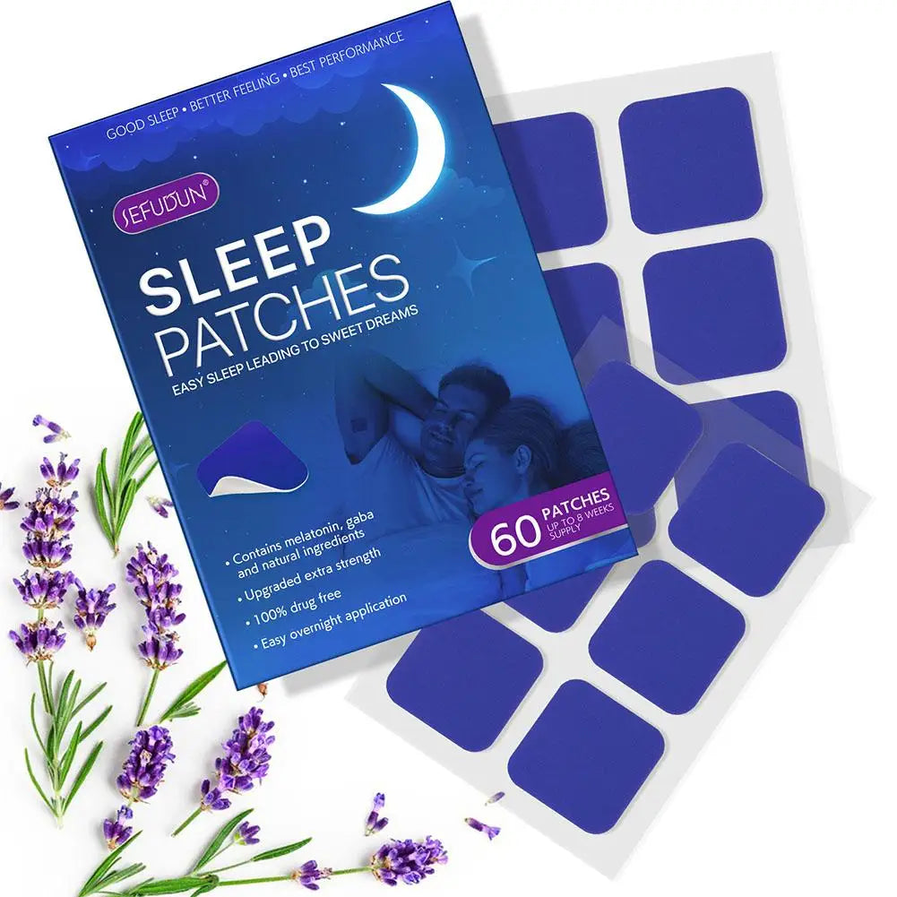 60Patches Sleep Patch Natural Sleep Aid Patch for Adults Improve Sleep Cycle Nighttime Body Care