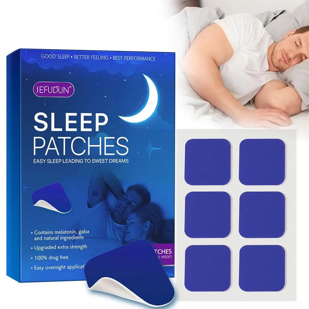 60Patches Sleep Patch Natural Sleep Aid Patch for Adults Improve Sleep Cycle Nighttime Body Care