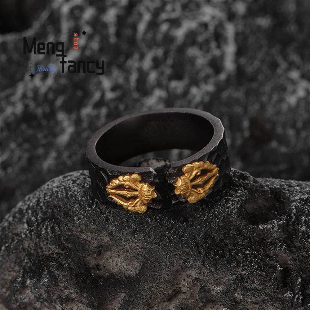 Retro Vajra Ring Couple Ring Accessories, Suitable For Both Men And Women, Adjustable Fashion Jewelry Best Selling Exquisite