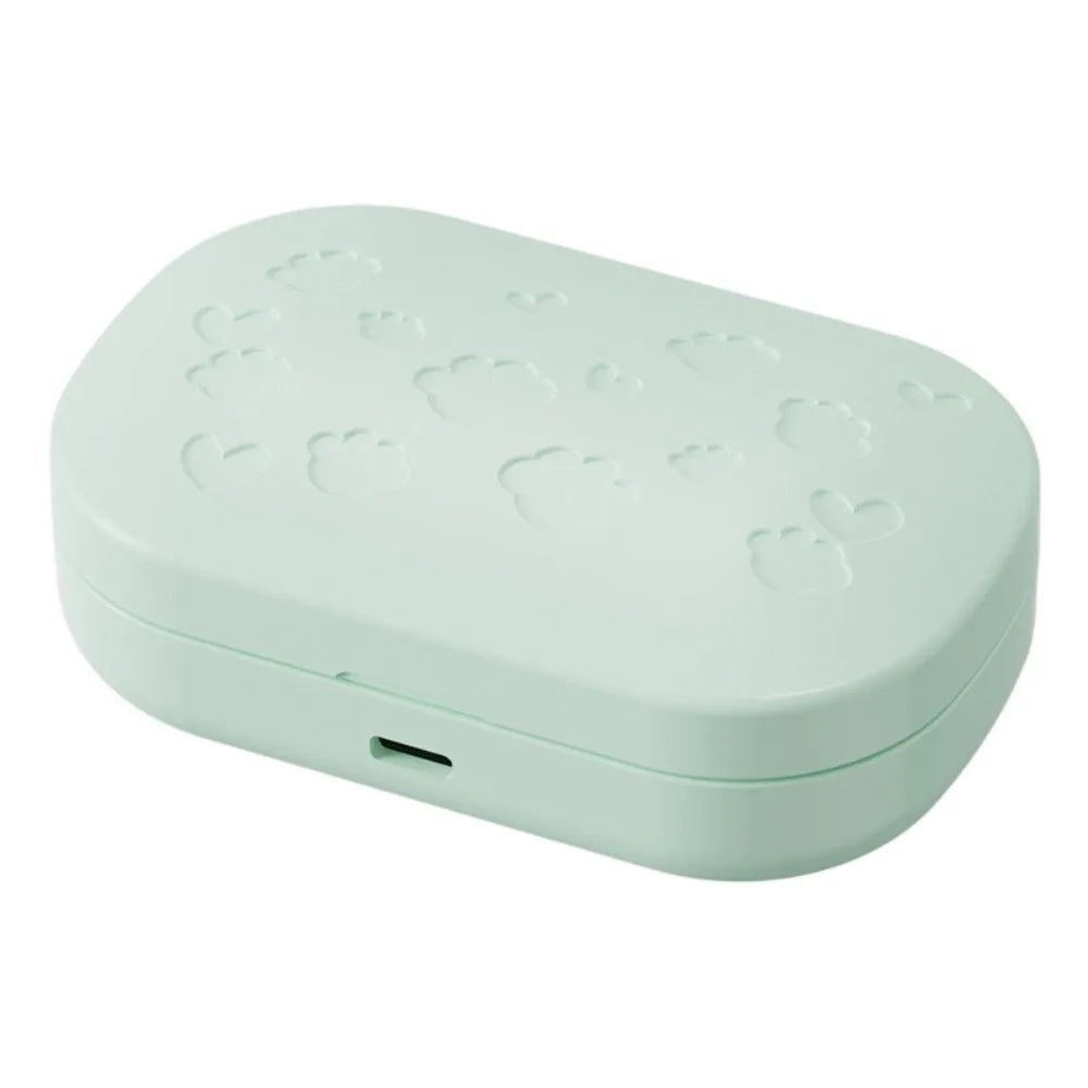 High Frequency Vibration Ultrasonic Beauty Lenses Cleaner LCD Display USB Charging Beauty Lenses Storage Container Portable