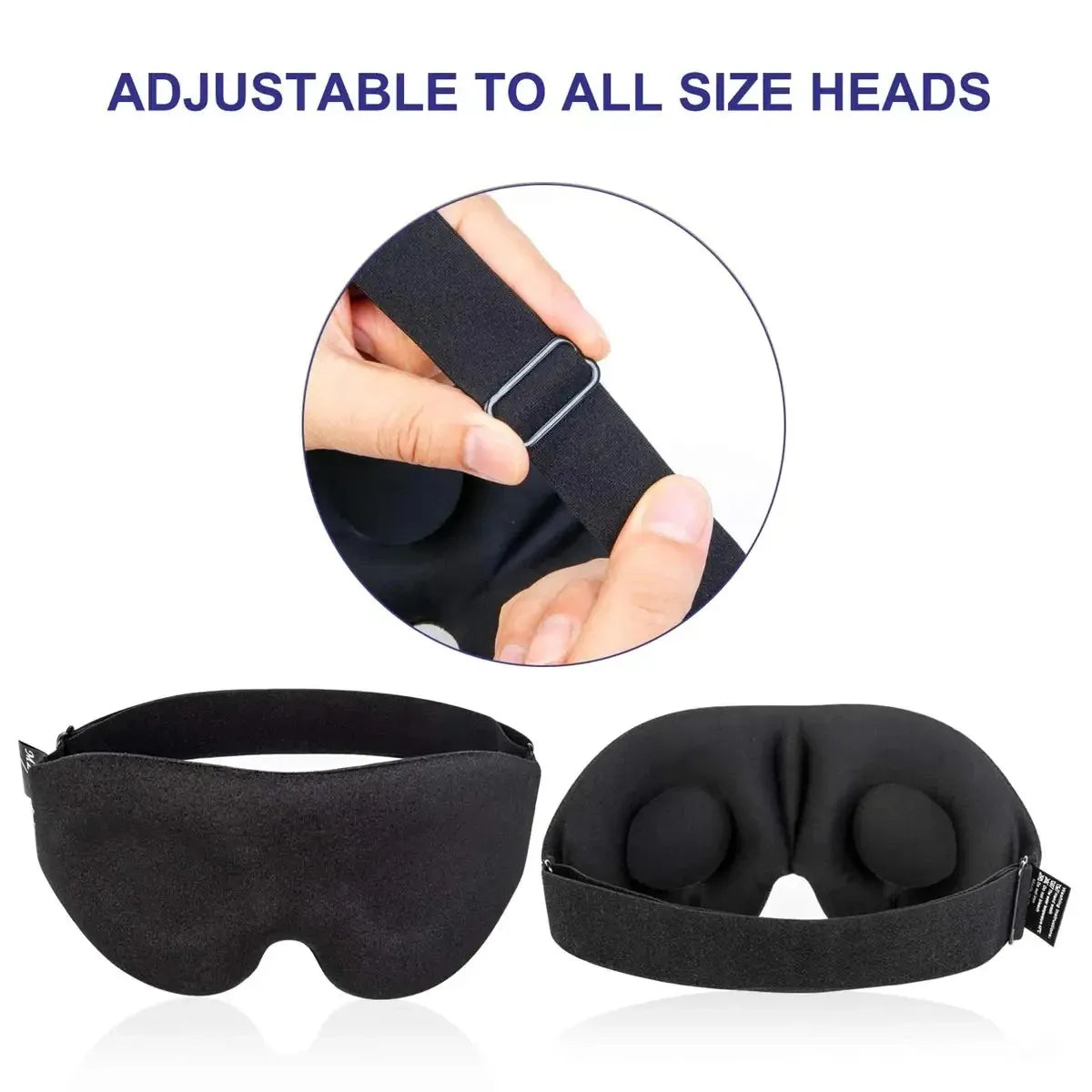 3D Sleep Mask Contoured Cup Blindfold Concave Molded Night Eye Mask Block Out Light with Women Men